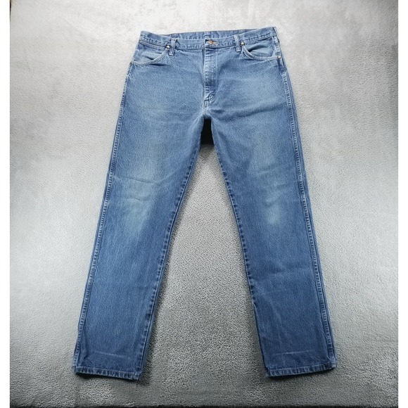 VTG Wrangler Jeans Mens 38x32 Blue Cowboy Cut 13MWZ Western Made in USA a - Picture 1 of 8